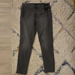 NWT Banana Republic Mid-Rise Dark Gray Ankle Skinny Jeans